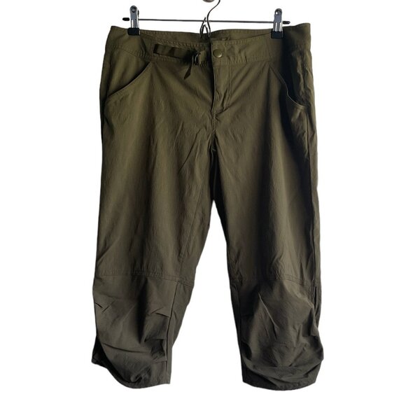 Prana Olive Green Jasmine Knicker Size 10 - Picture 1 of 7